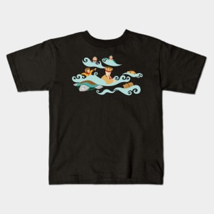 Pilgrims in the River Kids T-Shirt